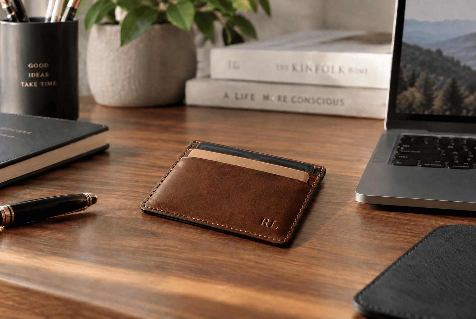 Porte-cartes en cuir
